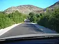 M17.3 in den Bergen nördlich von Neum