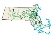 Massachusetts: Kongress-Wahlkreise