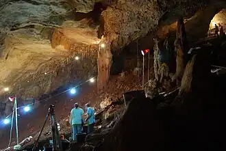 Die Manot-Höhle im September 2011