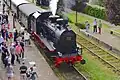 Die ehem. TWE-Lok 152 ist eine der ab 1927 angeschafften ELNA-Neubauloks und verkehrt nach einer mehrjähriger Restaurierung auf einer niederländischen Museumsbahn.