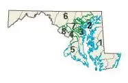 Maryland: Kongress-Wahlkreise