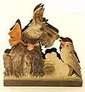 Briefhalter aus Holz und Karton (Bestand des MEK)