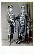 Ernest (r.) und Johannes Merck 1875