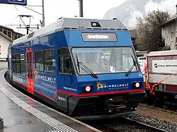 Be 2/6 13 im Bahnhof Meiringen (Oktober 2020)