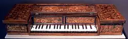Virginal, Anonymus Augsburg, um 1600, Musikinstrumentenmuseum Berlin (Kat.-Nr. 2217)