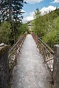 Steg über die Murg zum Pfadfinderzentrum