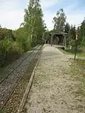 Bahnsteig in Regis-Breitingen vor dem Umbau (2019)