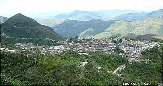 Blick auf Los Andes