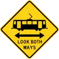 Straßenbahn aus beiden Richtungen (Kalifornien)