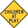 Zeichen NYW7-4 Kinder beim Spielen (Bundesstaat New York)