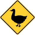 Zeichen PA W11-26 Entenübergang (Pennsylvania).