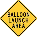 Zeichen PA W14-16 Heißluftballon-Startgelände (Pennsylvania)