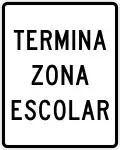 Schulzone endet (Puerto Rico)