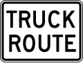 Zeichen R14-1 Lkw-Route
