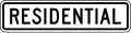 Zeichen R2-2cP In Wohngegenden (alternativ, Zusatzschild)