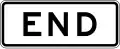 Zeichen R3-9cP Ende (Zusatzschild)