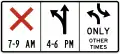 Zeichen R3-9e Informationen zu Fahrspur(en), die in unterschiedliche Richtungen genutzt werden (Reversible Lane)