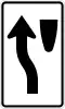 Zeichen R4-8c Links halten (Engeres Schild)