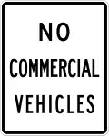 Zeichen R4-4 Kein kommerzieller Verkehr