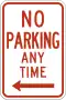 Nicht parken – zu jeder Zeit