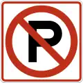 Zeichen R8-3 Parken verboten