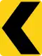 Zeichen W1-8L Leitplanke (links)