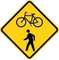 Zeichen W11-15 Fahrräder & Fußgänger