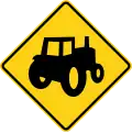 Zeichen W11-5a Landwirtschaftlicher Verkehr (alternativ)
