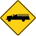 Zeichen W11-8 Notfallfahrzeuge