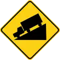 Zeichen W7-1 Berg
