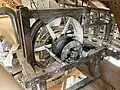 Historische Aufzugs-Winde, als dienstälteste Machine mit …