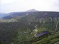 Blick auf den Gletscherkessel Im Hintergrund die Schneekoppe
