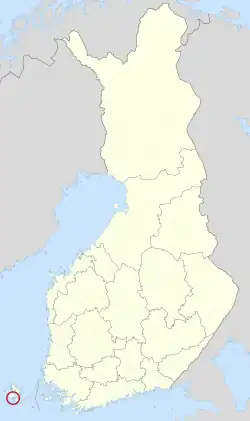 Lage von Mariehamn in Finnland