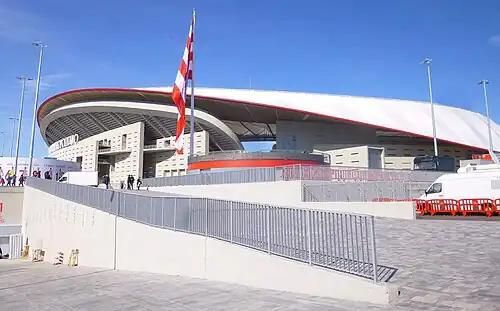 Estadio de Madrid, Außenansicht (2018)