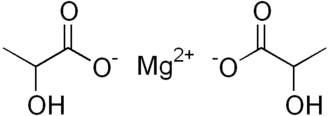Strukturformel von Magnesiumlactat