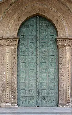 Bronzetür der Kathedrale von Monreale