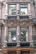 Detail an der Außenfassade