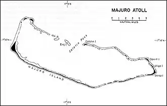 Karte des Majuro-Atolls