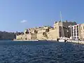 Westliche Seite der Festung, gesehen vom Dockyard Creek