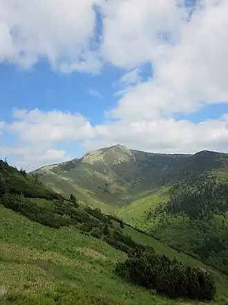Der Malý Kriváň von Westen
