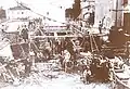 Das Photostudio der Manaki-Brüder nach der Bombardierung im Jahre 1916.
