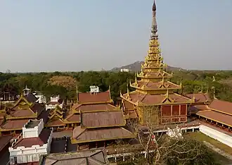 Mandalay-Palast vor dem Erdbeben 2025