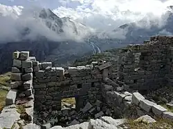 Ruine des Mandron Hauses oder neuen Leipziger Hütte