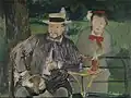Édouard Manet: Porträt Ernest Hoschedé mit seiner Tochter Marthe, 1876