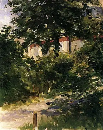 Édouard Manet: Gartenallee in Rueil, 1882, Musée des Beaux-Arts, Dijon