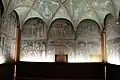 Roccabianca, Camera di Griselda: Wand- und Deckenfresken, um 1460