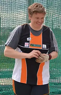 Manuela Montebrun gewann wie bei den Europameisterschaften 2002 die&nbsp;Bronzemedaille
