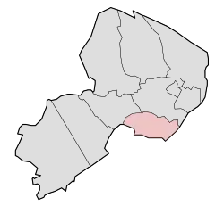 Lage von Horn in der Gemeinde Leudal