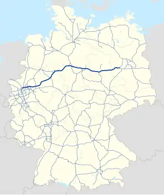 Verlauf der A 2