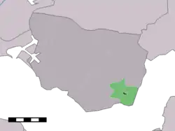 Lage von Baarland in der Gemeinde Borsele